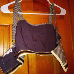 Junior Brown Checker Top